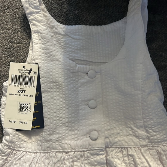Brand new, white 2T Ralph Lauren dress. With tags - Picture 2 of 5